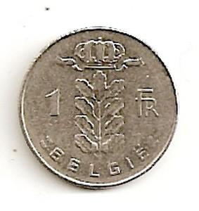 Belgija. 1 frankas ( flamandiškas variantas ) ( 1971 ) XF